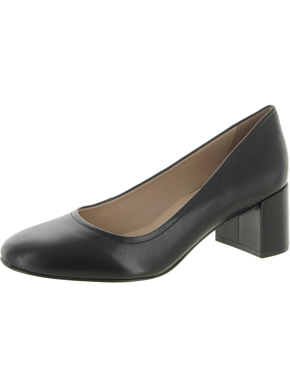Rebecca Womens Suede Block Heel Pumps