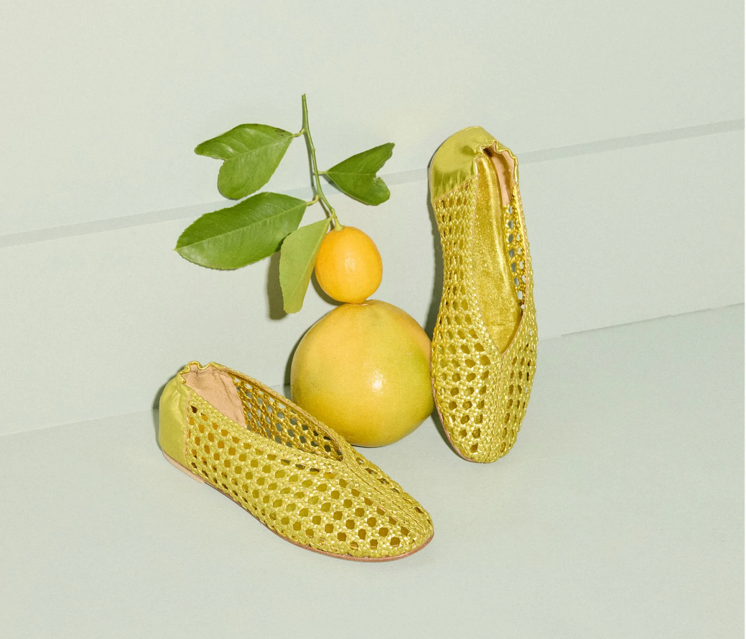 RILEY OPEN WEAVE BALLET FLAT