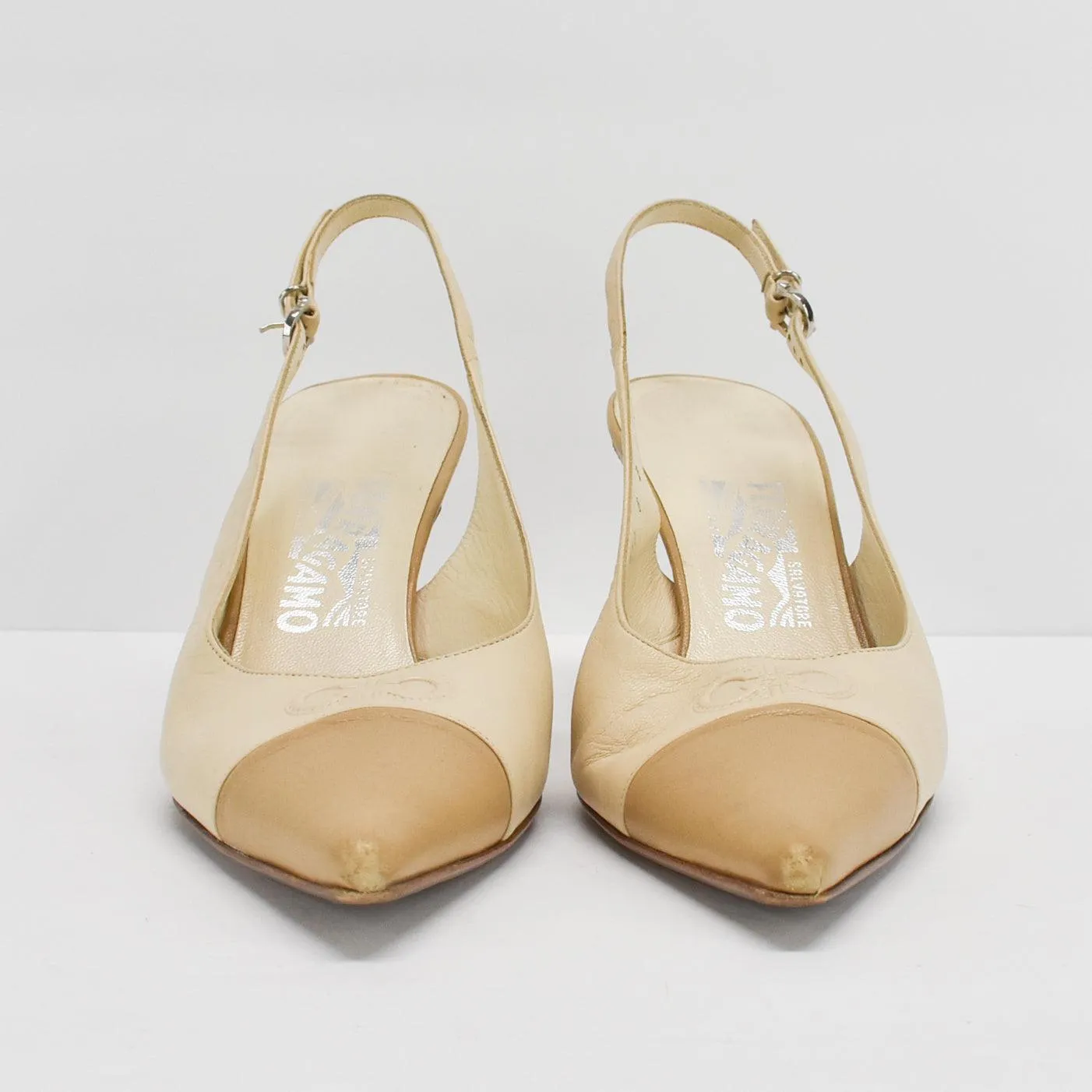 Salvatore Ferragamo Slingback Heels - Women's 8