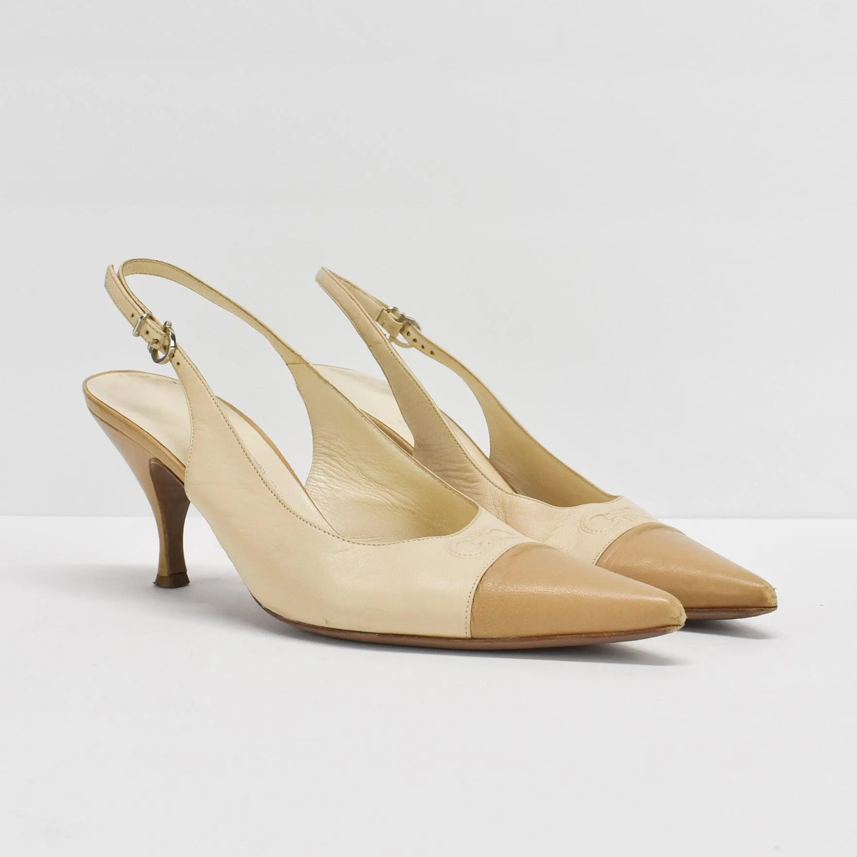 Salvatore Ferragamo Slingback Heels - Women's 8