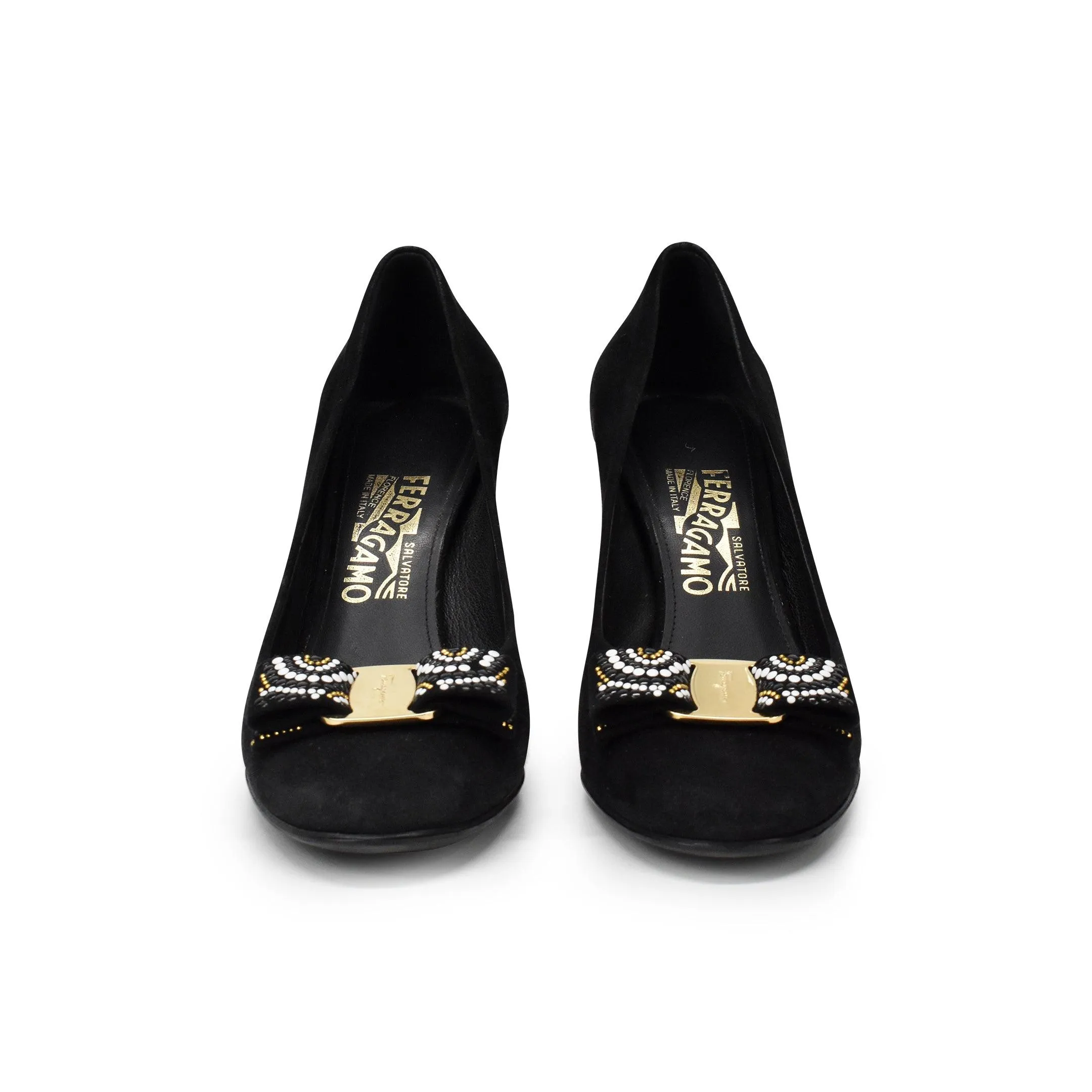 Salvatore Ferragamo Velour Pumps - Women's 8