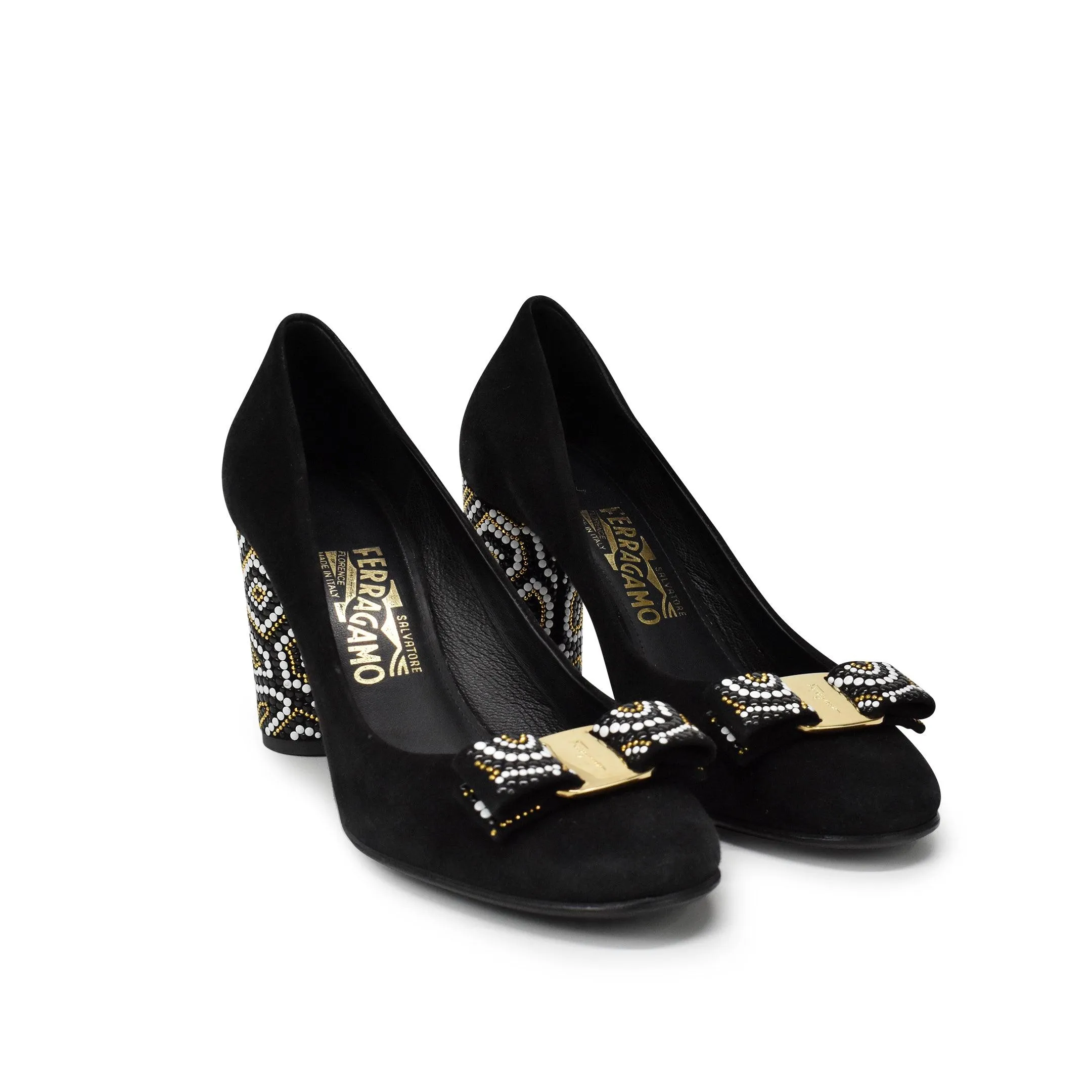Salvatore Ferragamo Velour Pumps - Women's 8