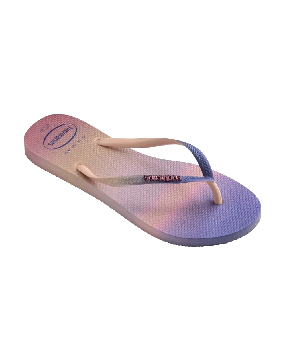 Slim Gradient Sunset Flip Flops in Ballet Rose