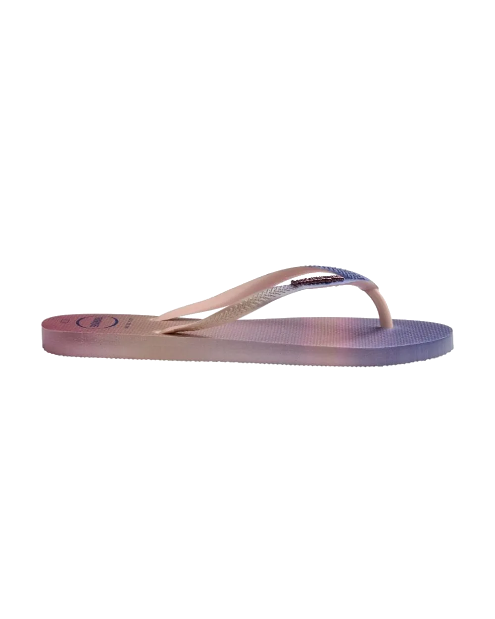 Slim Gradient Sunset Flip Flops in Ballet Rose