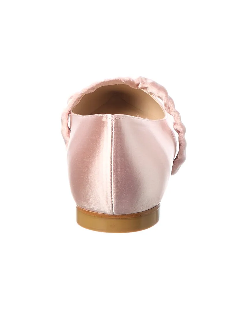 Stuart Weitzman Maxine Satin Ballet Flat