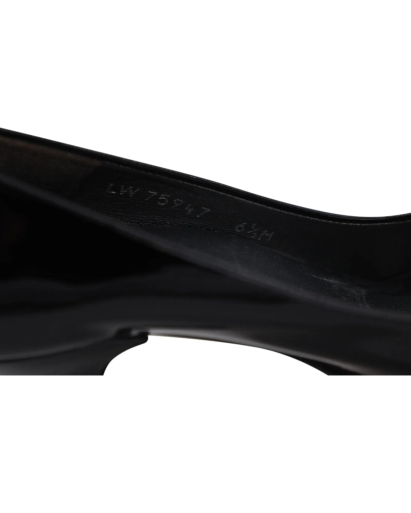 Stuart Weitzman Peep-Toe Platform Pumps in Black Patent Leather