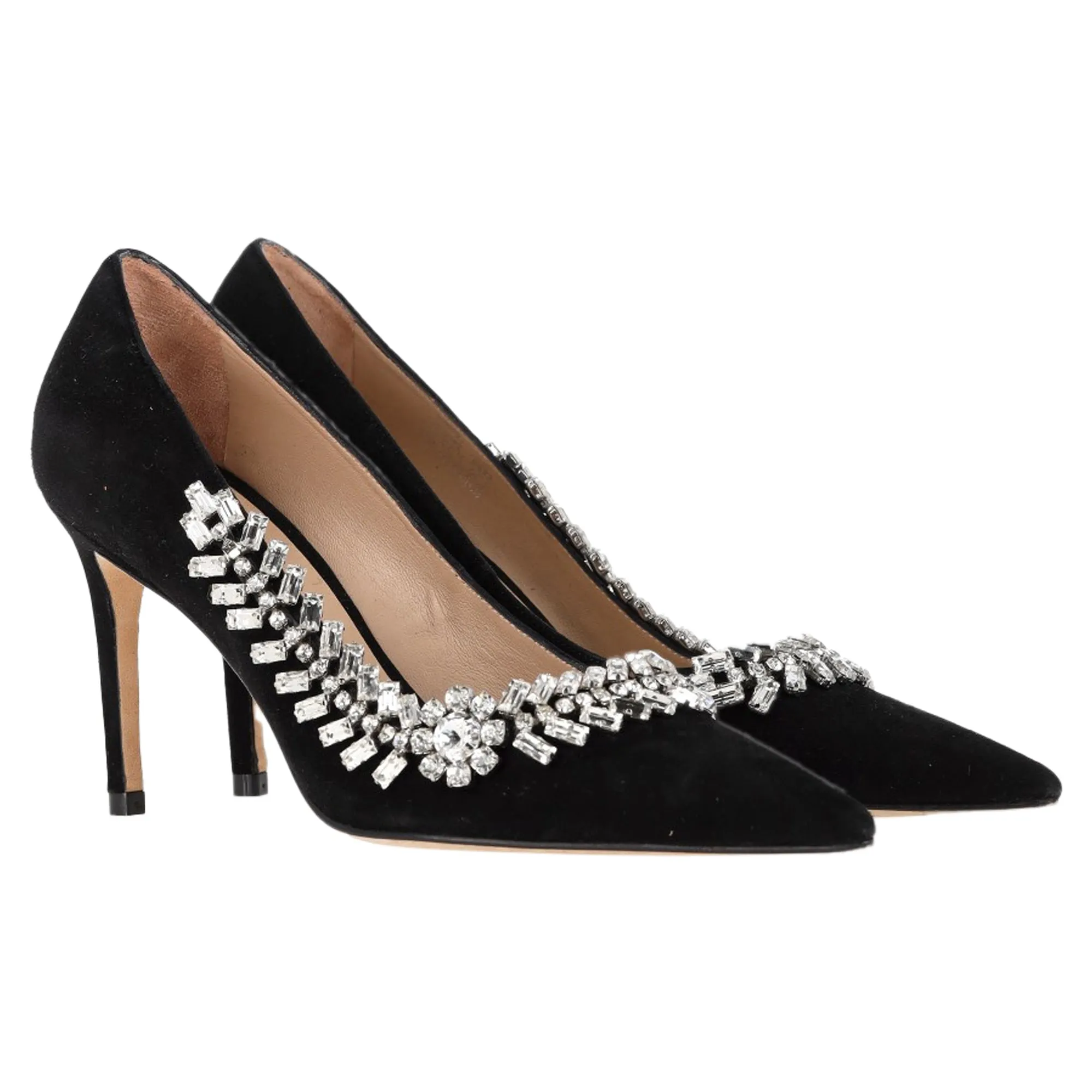 Stuart Weitzman Promise 85 Pumps in Black Suede