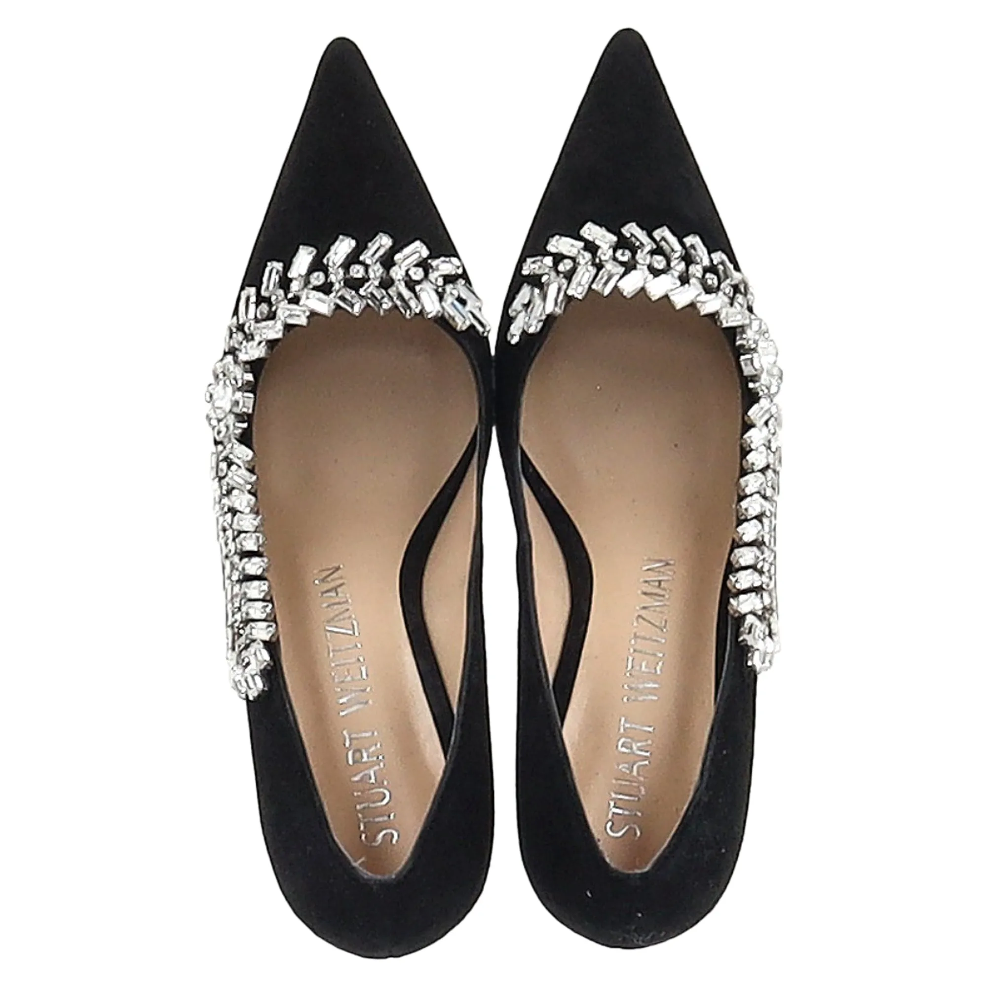 Stuart Weitzman Promise 85 Pumps in Black Suede