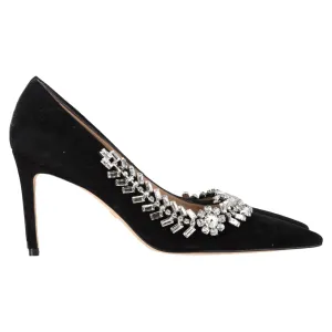 Stuart Weitzman Promise 85 Pumps in Black Suede