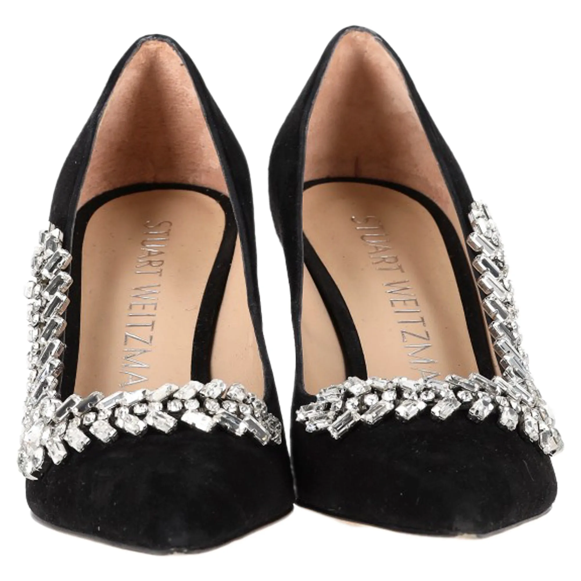 Stuart Weitzman Promise 85 Pumps in Black Suede