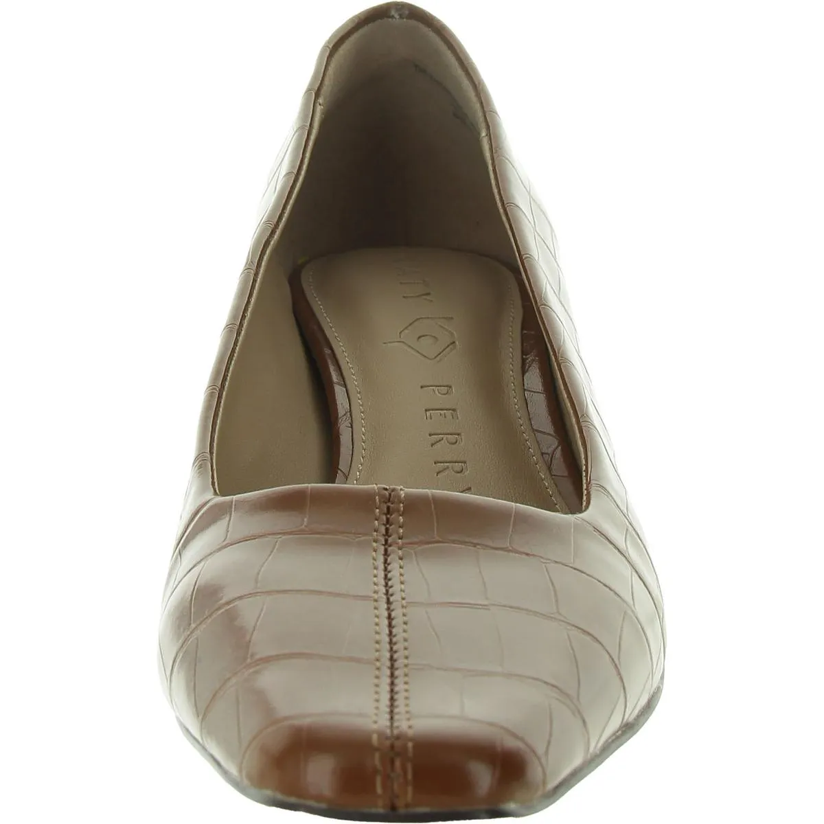 The Wanderering Womens Faux Leather Animal Print Pumps