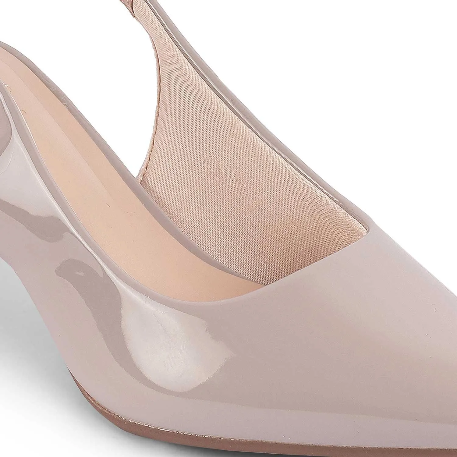 Tresmode Tokyo Grey Women's Dress Kitten Heel Slingback Pumps
