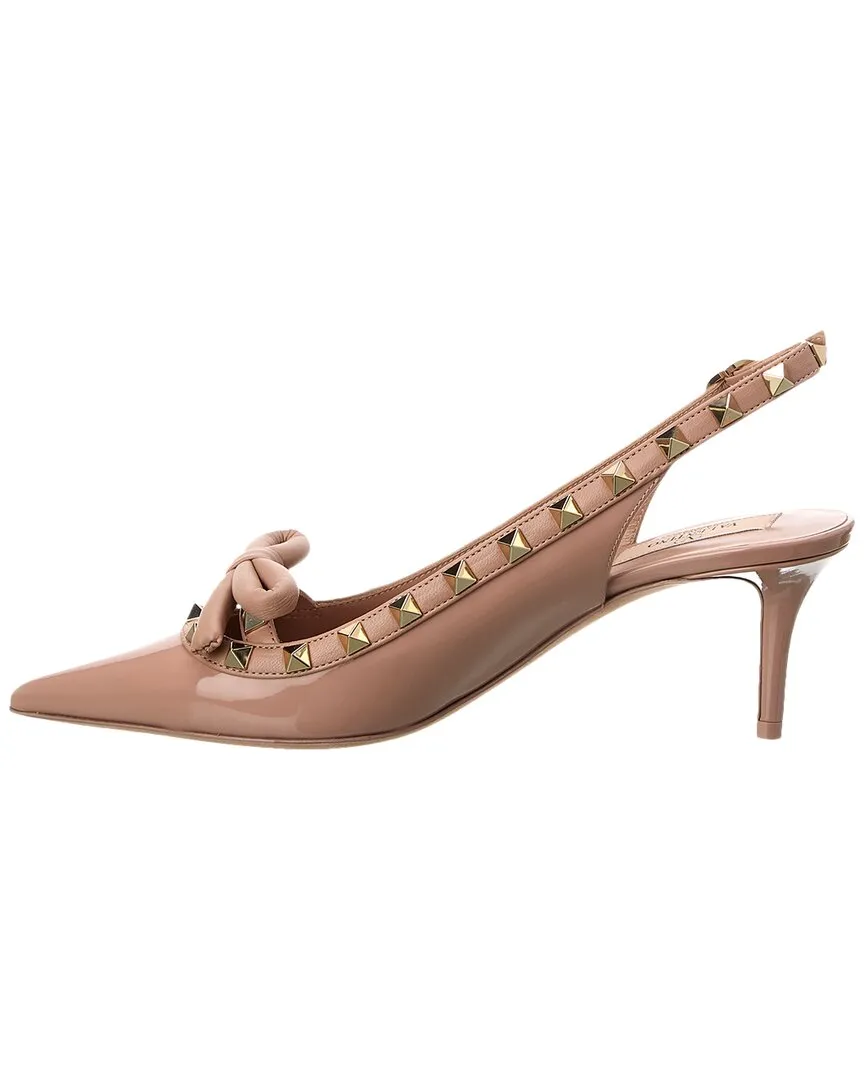 Valentino Rockstud 60 Patent Slingback Pump