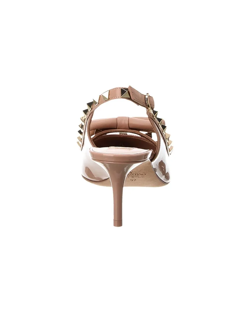 Valentino Rockstud 60 Patent Slingback Pump