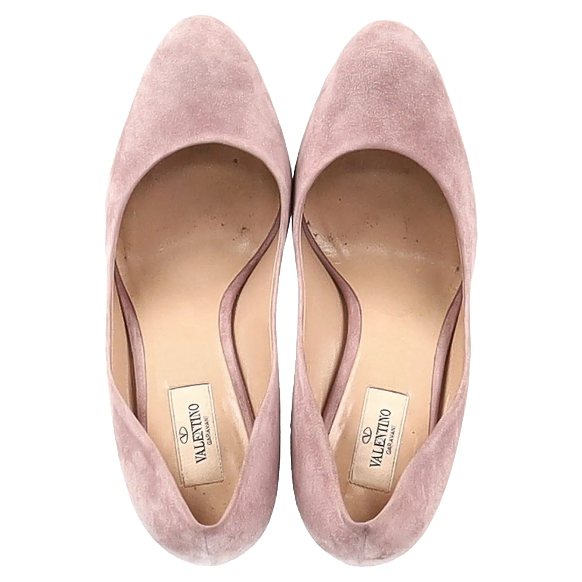 Valentino Rockstud Killer Stud Pumps in Pink Suede