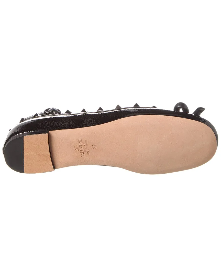 Valentino Rockstud Patent Ballet Flat