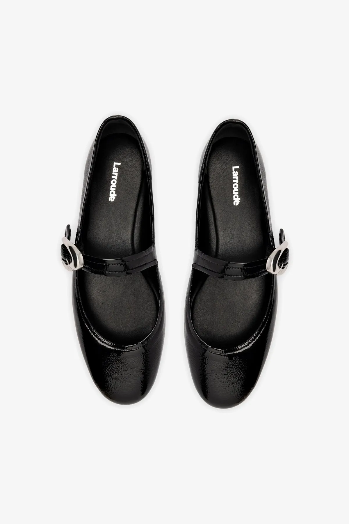 Verona Ballet Flat In Black Patent Leather