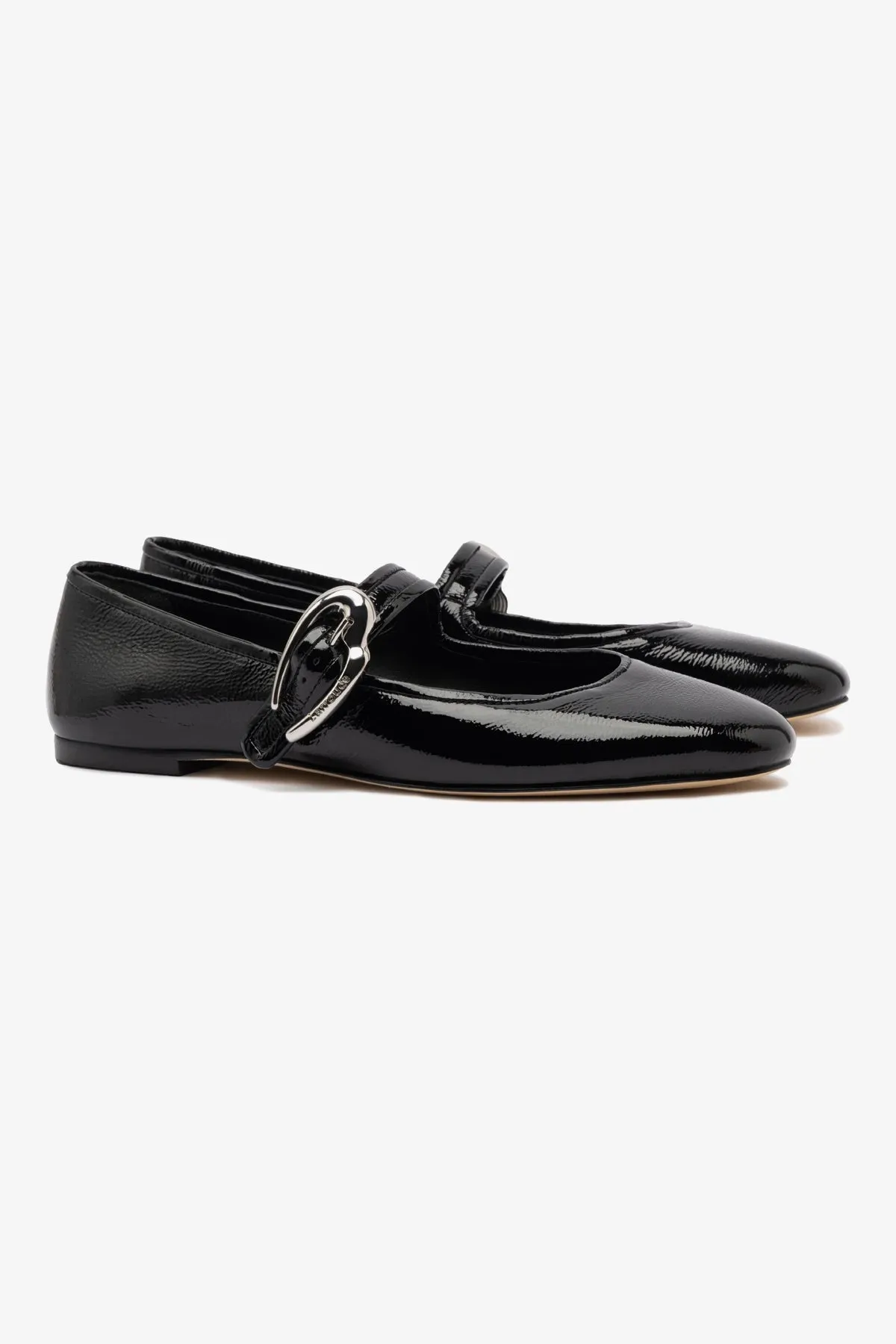 Verona Ballet Flat In Black Patent Leather