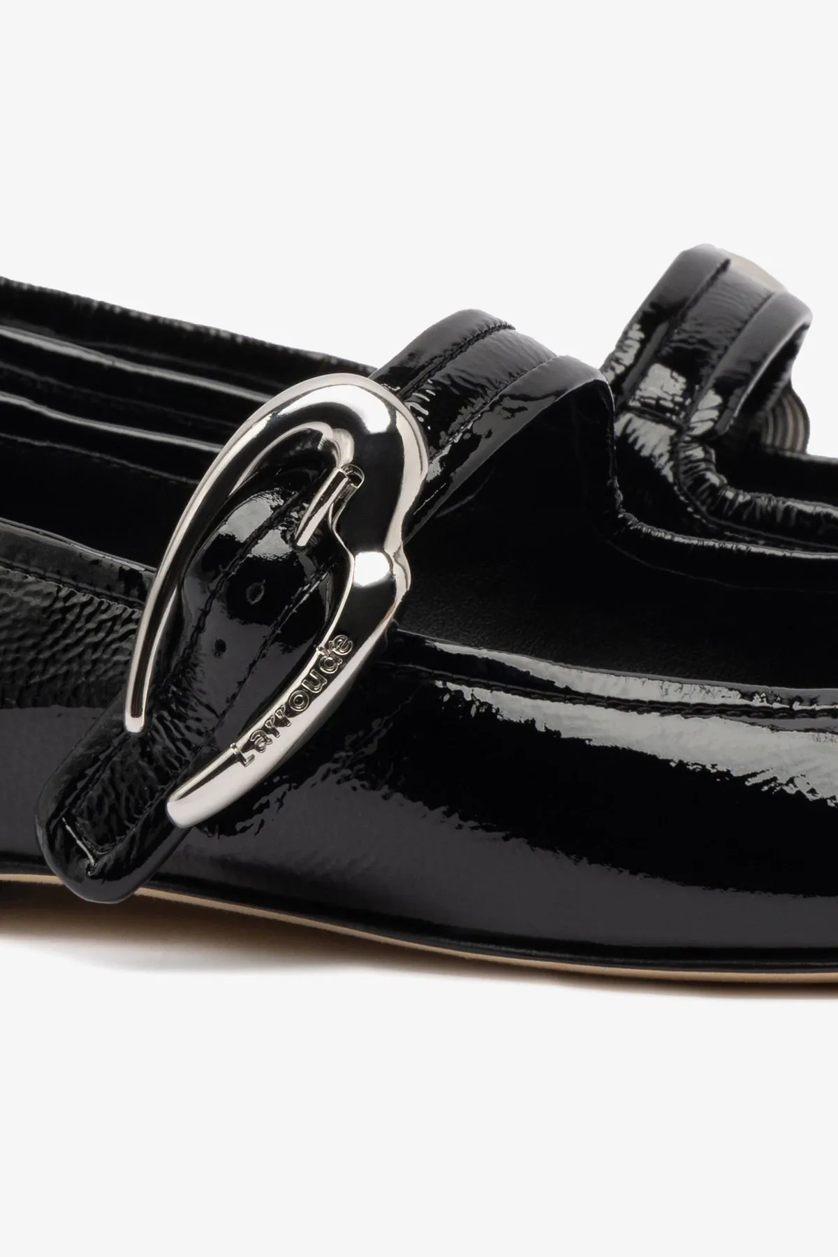 Verona Ballet Flat In Black Patent Leather
