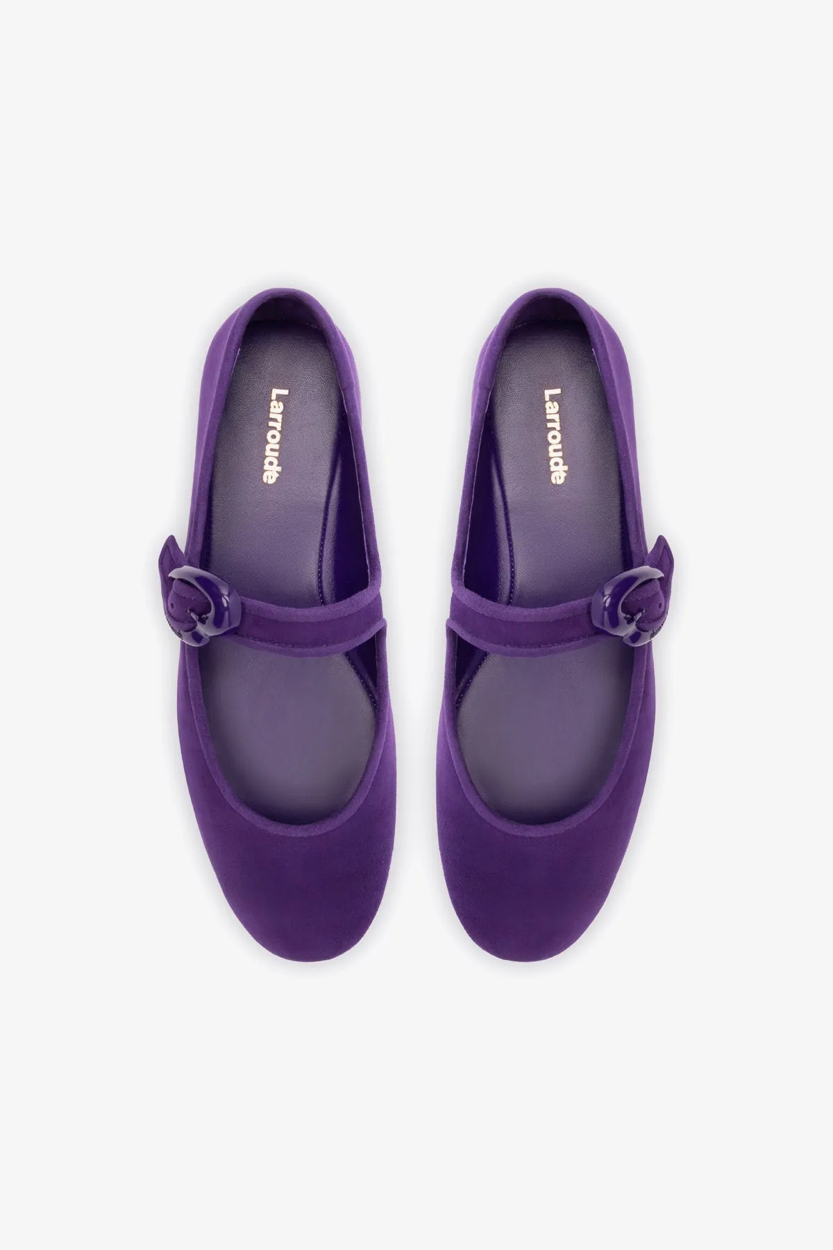 Verona Ballet Flat In Eggplant Suede