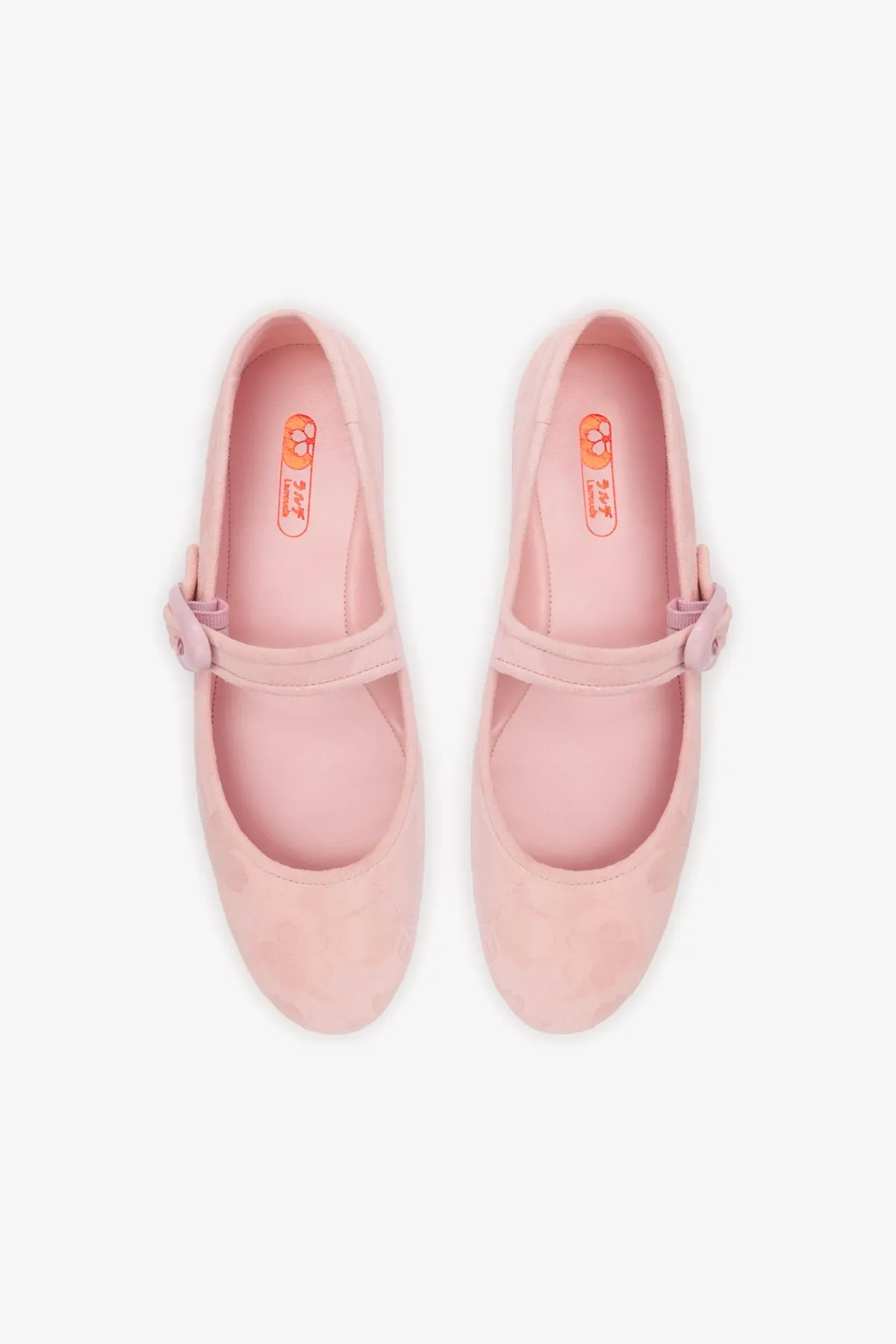 Verona Ballet Flat In Tulip Sakura Printed Suede