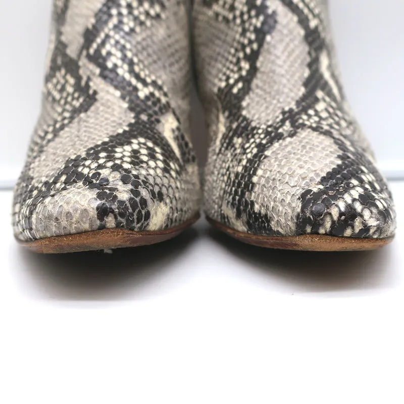 Vetements Demna Gvaslia Lighter Ankle Boots Grey Snakeskin Size 41