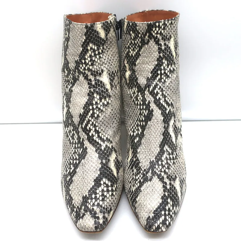 Vetements Demna Gvaslia Lighter Ankle Boots Grey Snakeskin Size 41