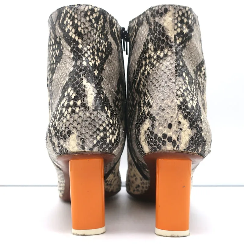 Vetements Demna Gvaslia Lighter Ankle Boots Grey Snakeskin Size 41