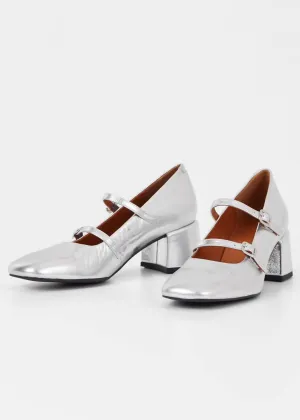 Women's Adison Mary Jane Pump In Silver