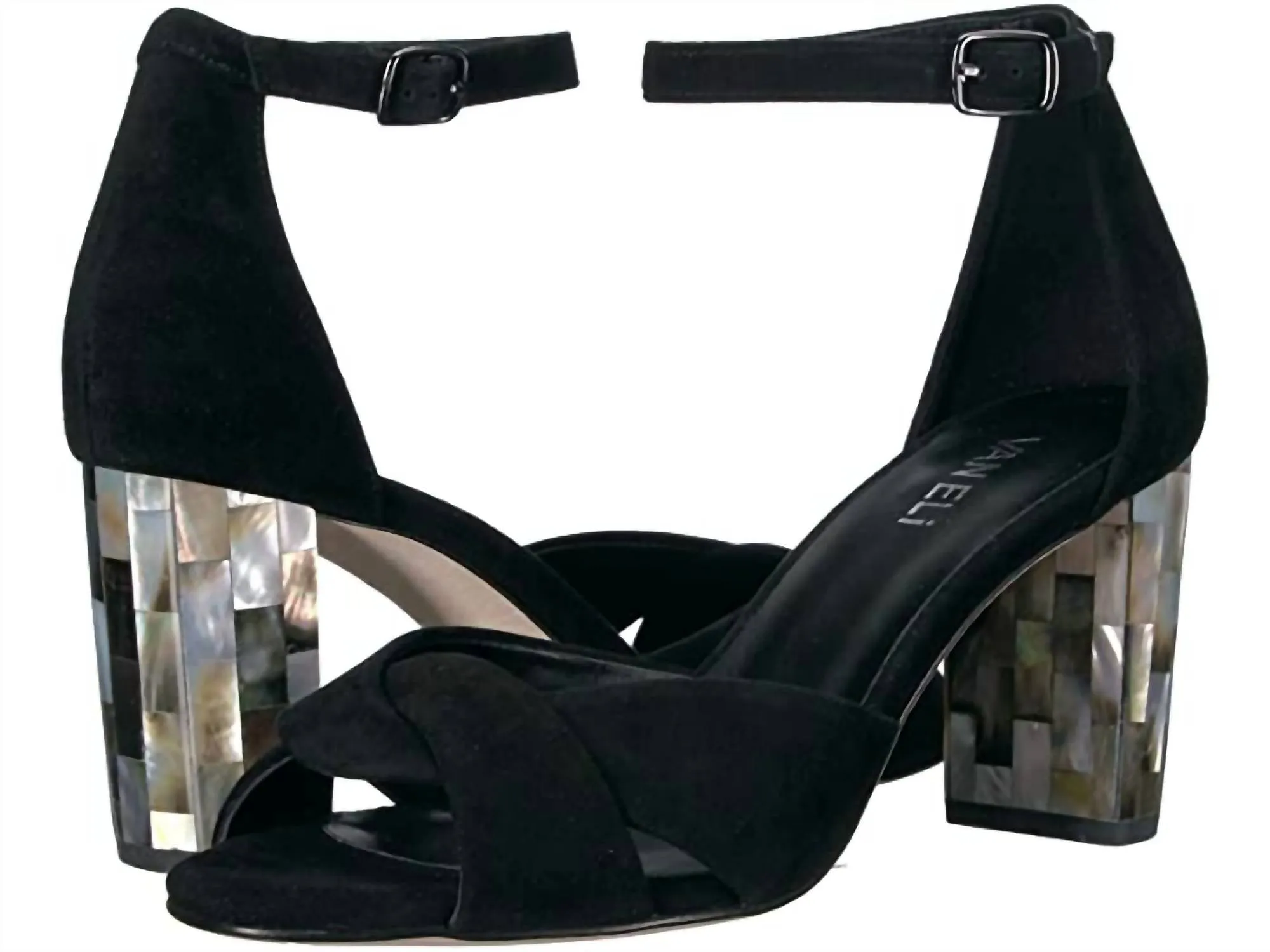 Women's Barie Suede Heel In Black