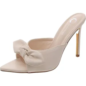 Womens Bow Manmade Pumps