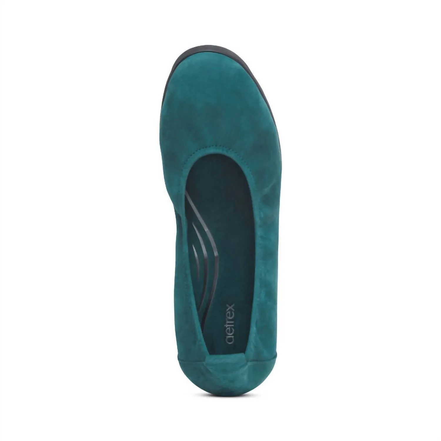 Women's Brianna Slip-On Ballet Flat In Dark Teal