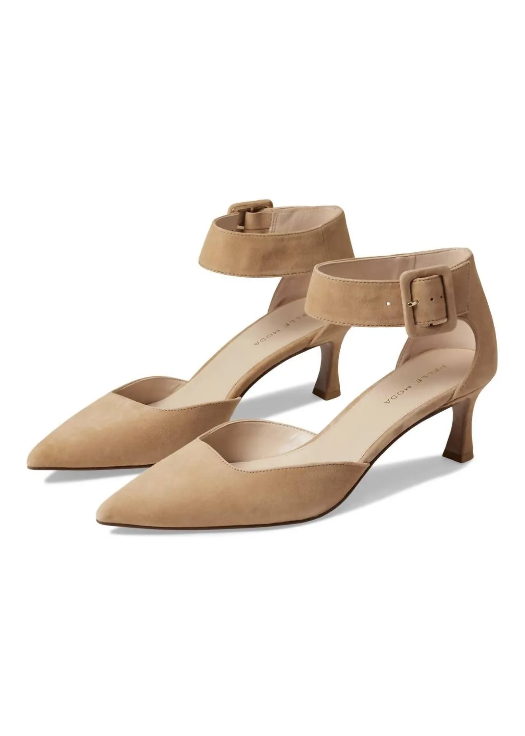 Women's Ciann Ankle Strap Pump In Latte Suede