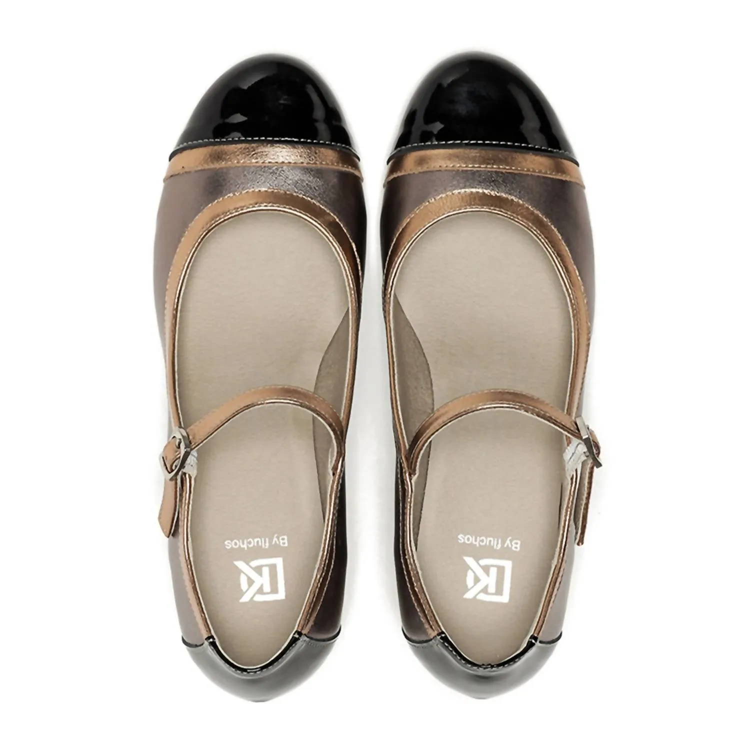 Women's Frida Heeled Mary Jane Shoes In Lamin Marmota