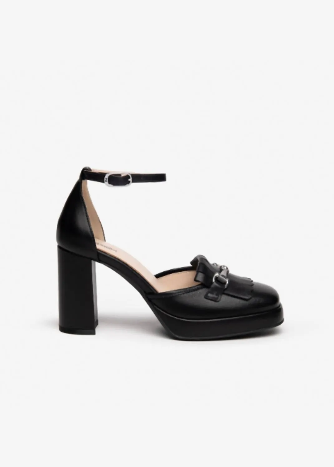 Women's Kiltie Ankle-Strap Pumps In Black