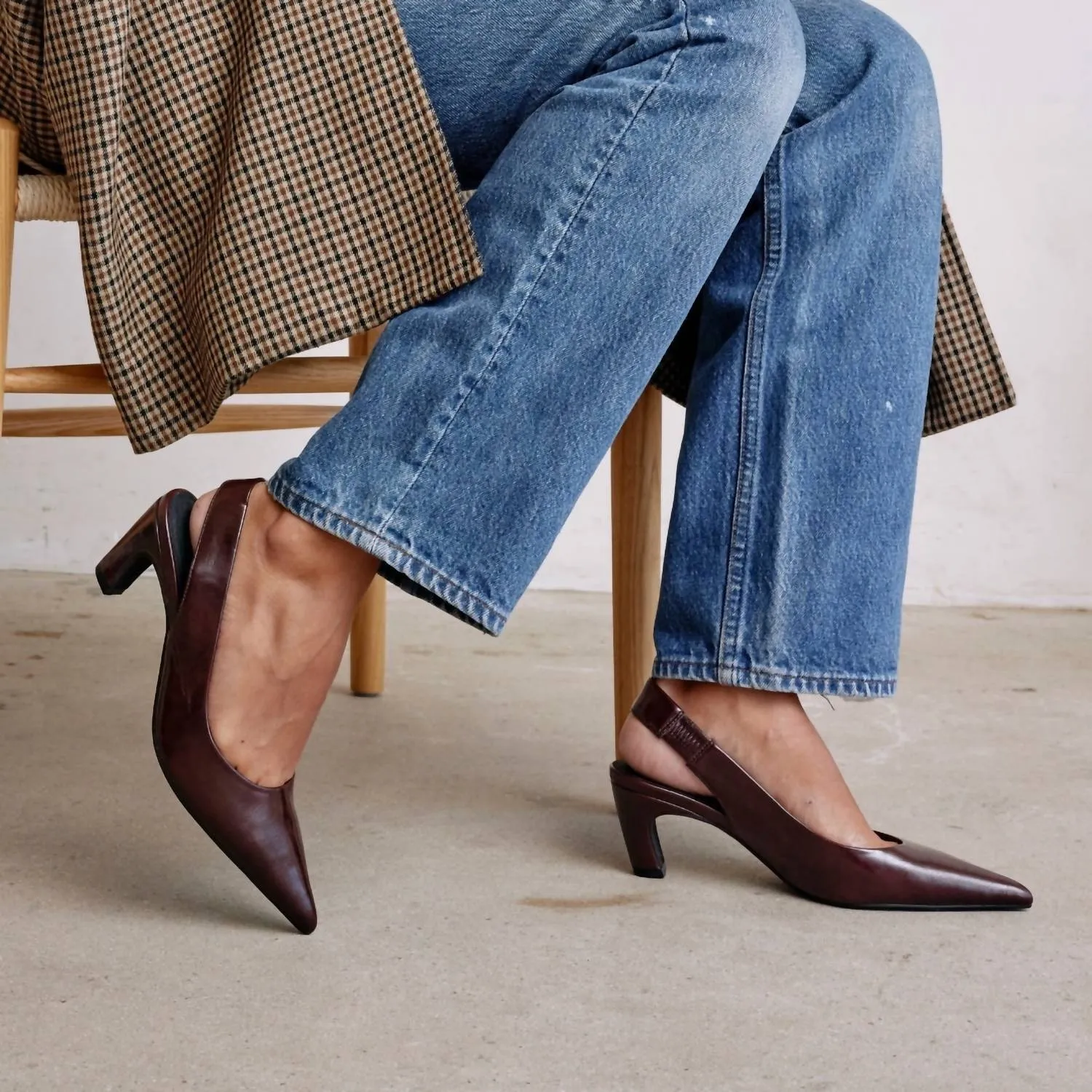 Women's Leona Slingback Heel In Brown