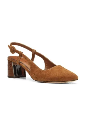 Women's Song Slingback Heel In Saddle