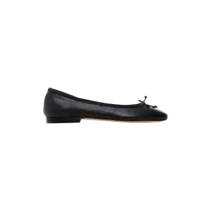 Women's Square Toe Ballet Flat In Black