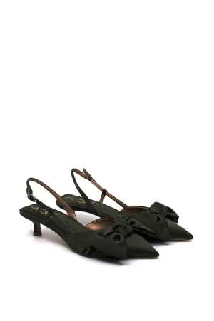 Women's Treena Slingback Pumps In Winter Moss