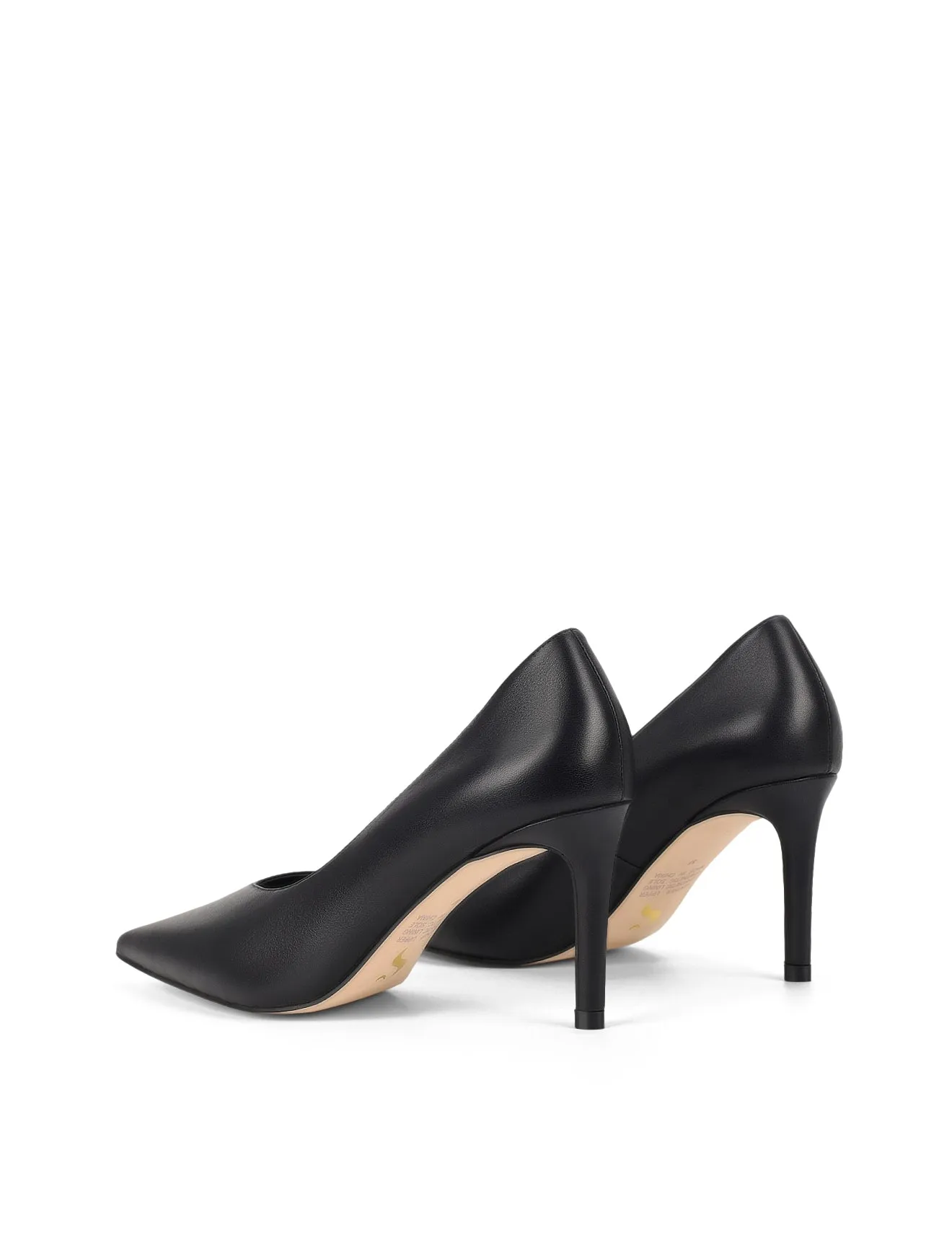 Zulu Full Pumps - Black Leather
