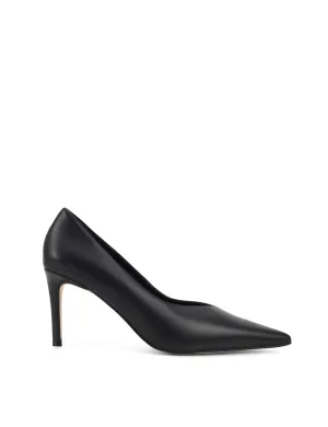 Zulu Full Pumps - Black Leather