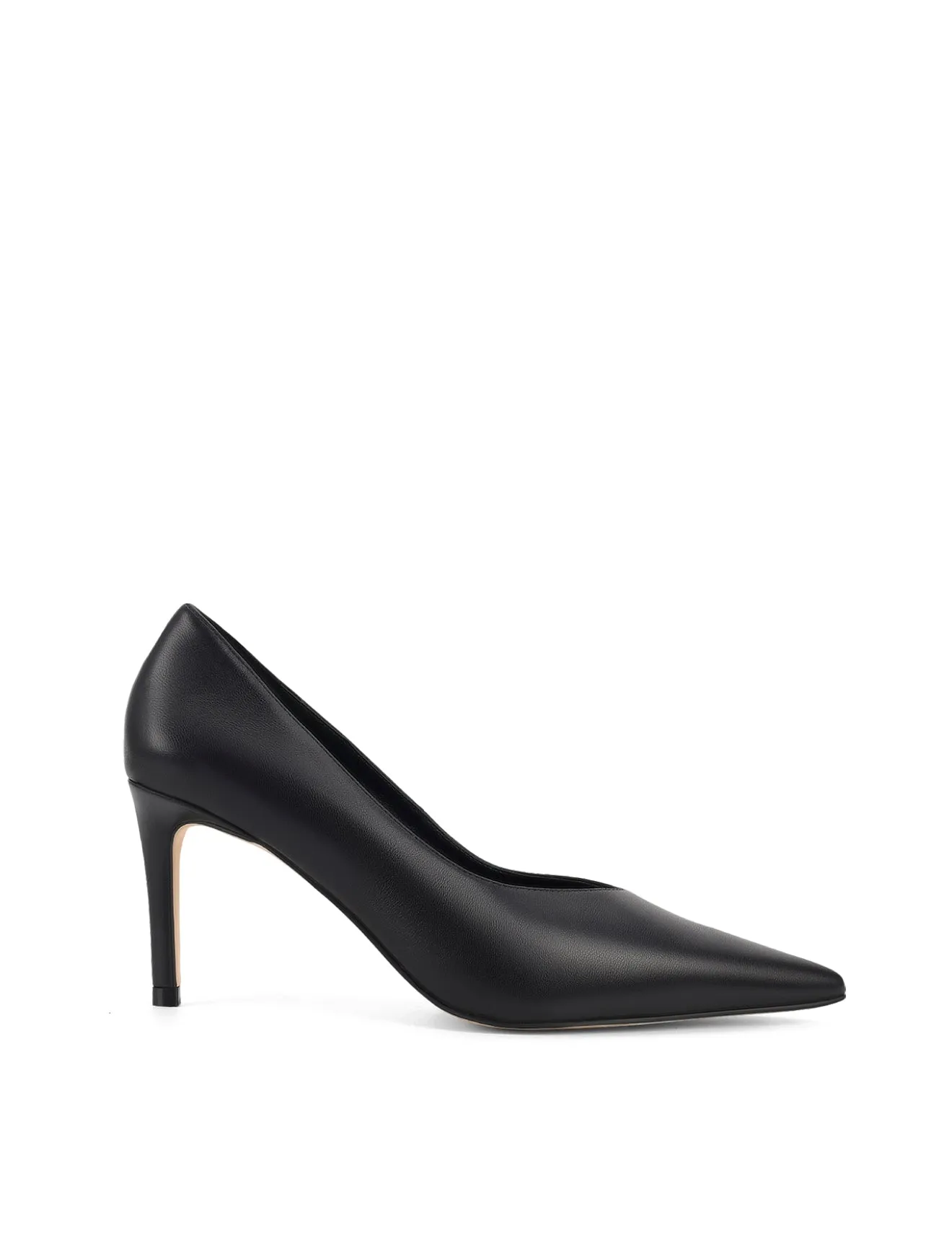 Zulu Full Pumps - Black Leather